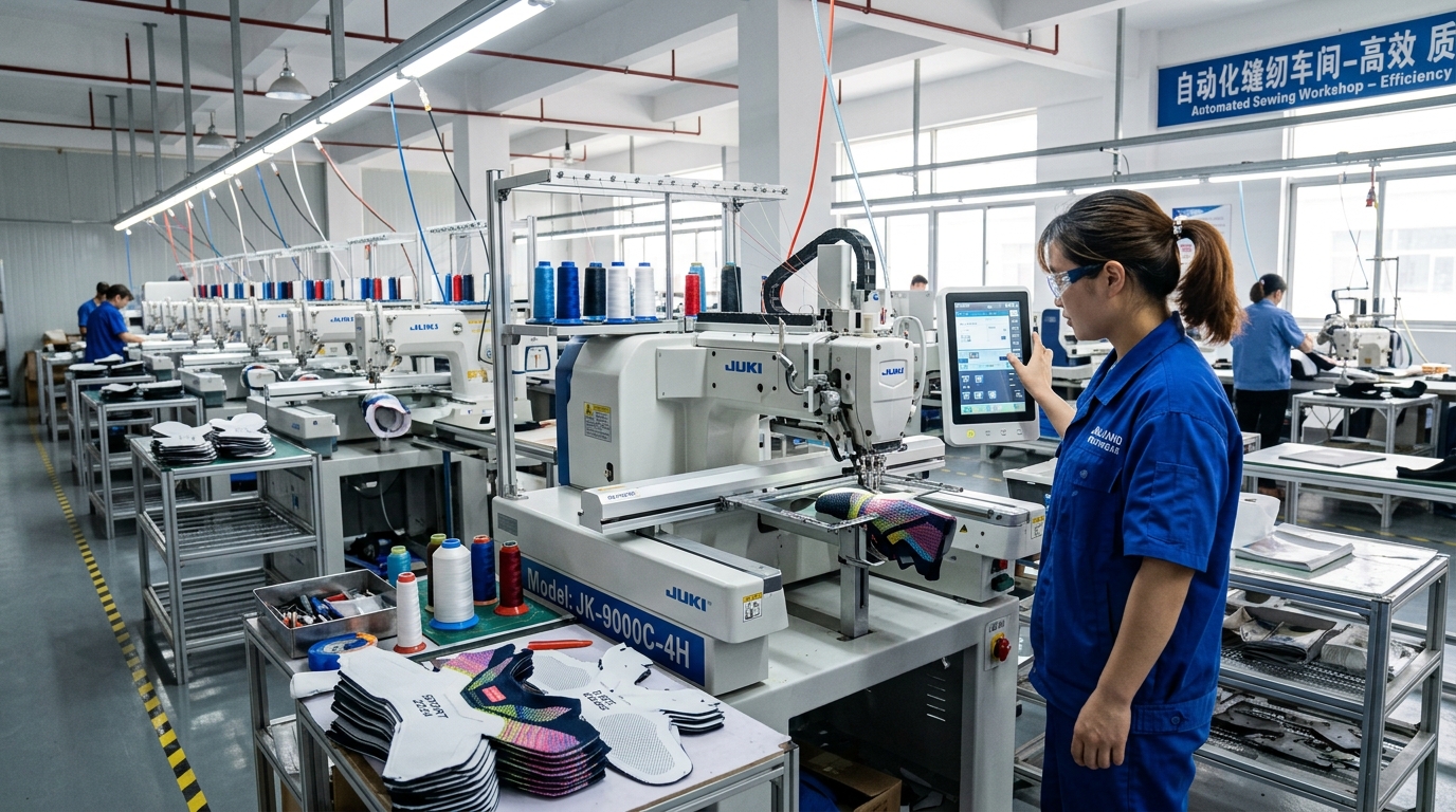 LUTE FOOTWEAR Automated CNC Footwear Stitching Workshop