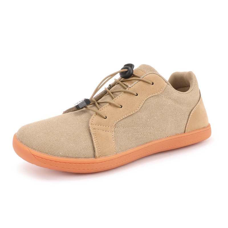 LT-E2XM222 China Breathable Canvas Wide Toe Box Rubber Sole Sport Training Barefoot Shoes - LUTE Footwear OEM Jinjiang